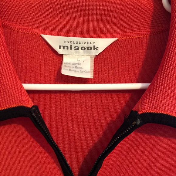 ❤️SOLD❤️ Exclusively Misook Set Orange Skirt Black - Picture 3 of 3